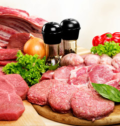 Butcher counter at Joong Boo Market